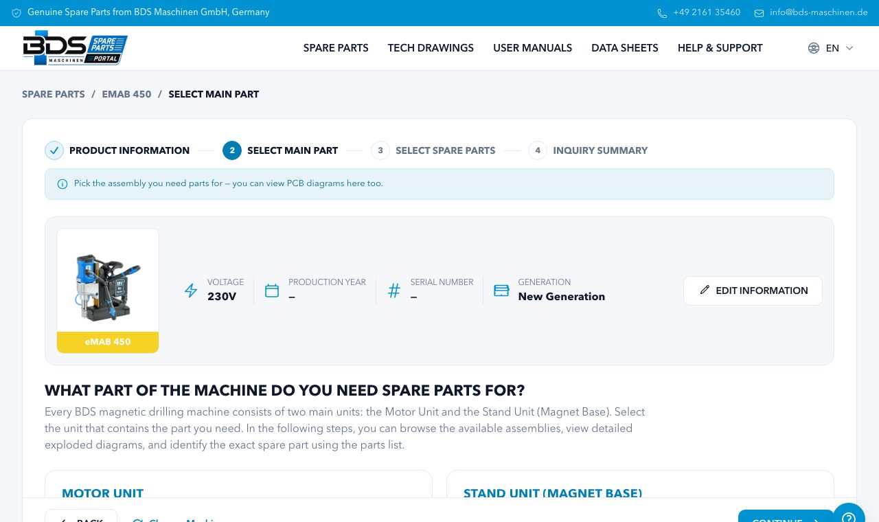 Select Main Part